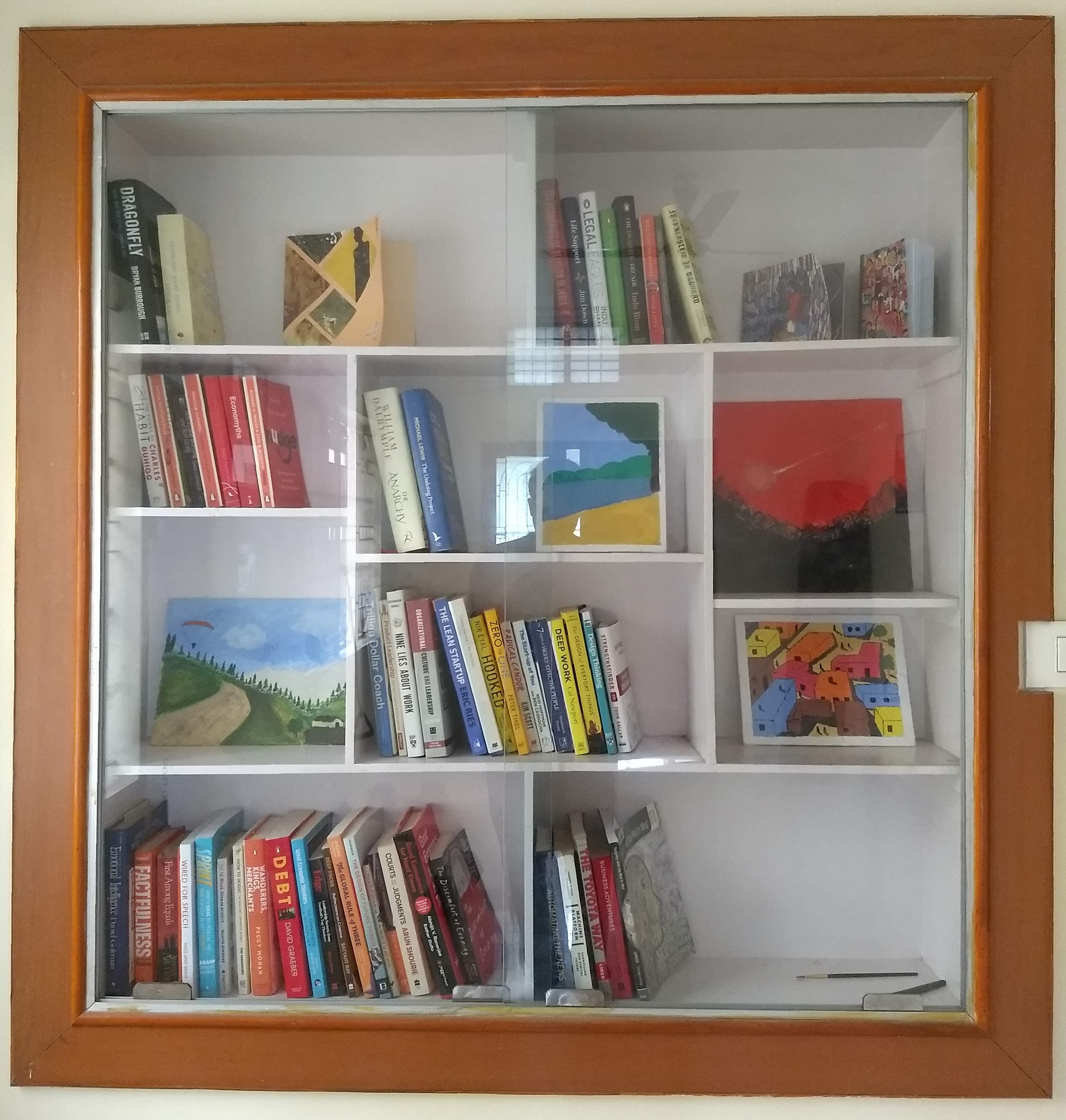 Pravendra’s bookshelf (circa, October 2021)
