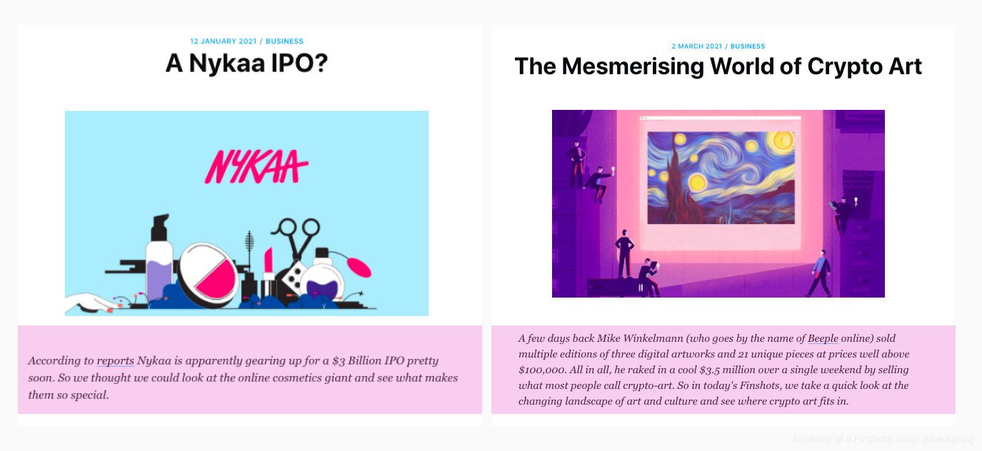 Anatomy of a Finshots story: Story Summary
